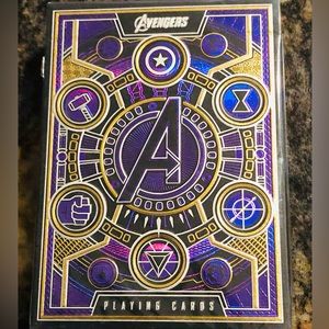 Collector’s Playing Cards - Theory Purple Edition  - Avengers, NWT